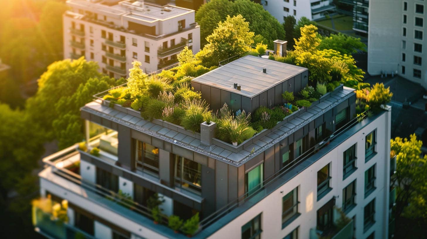 greenery at Flat Roof greenery at Flat Roof