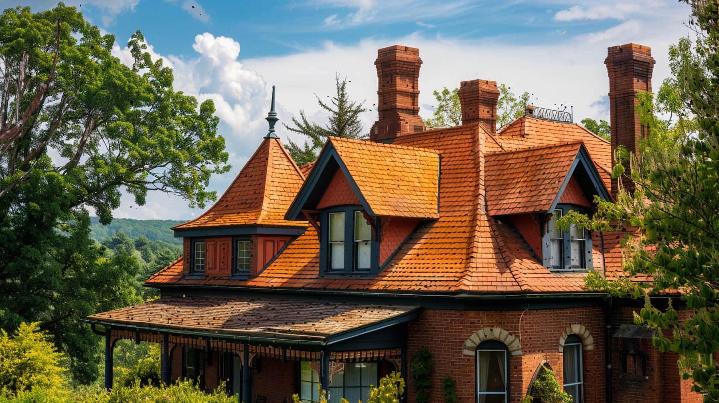 Diversity of Roofing Styles: Shingle, Mansard, Saltbox, Diversity of Roofing Styles: Shingle, Mansard, Saltbox,